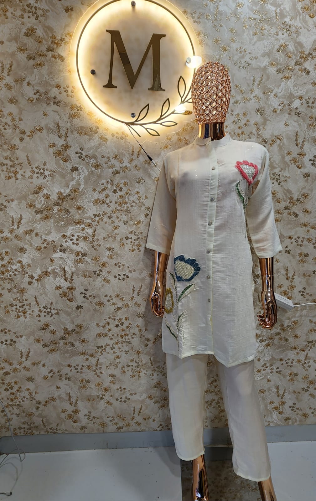 Ivory Lotus Threadwork Co-ord