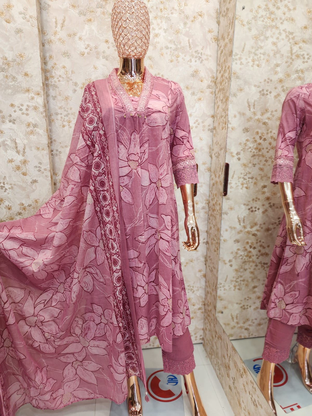 Blush Magnolia Print Cotton Set